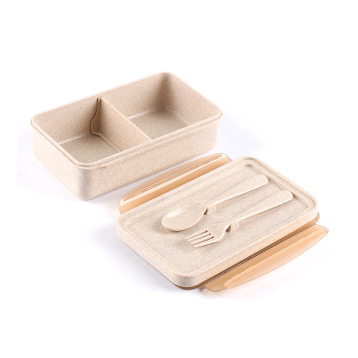 Wheat Lunch Box with Cutlery